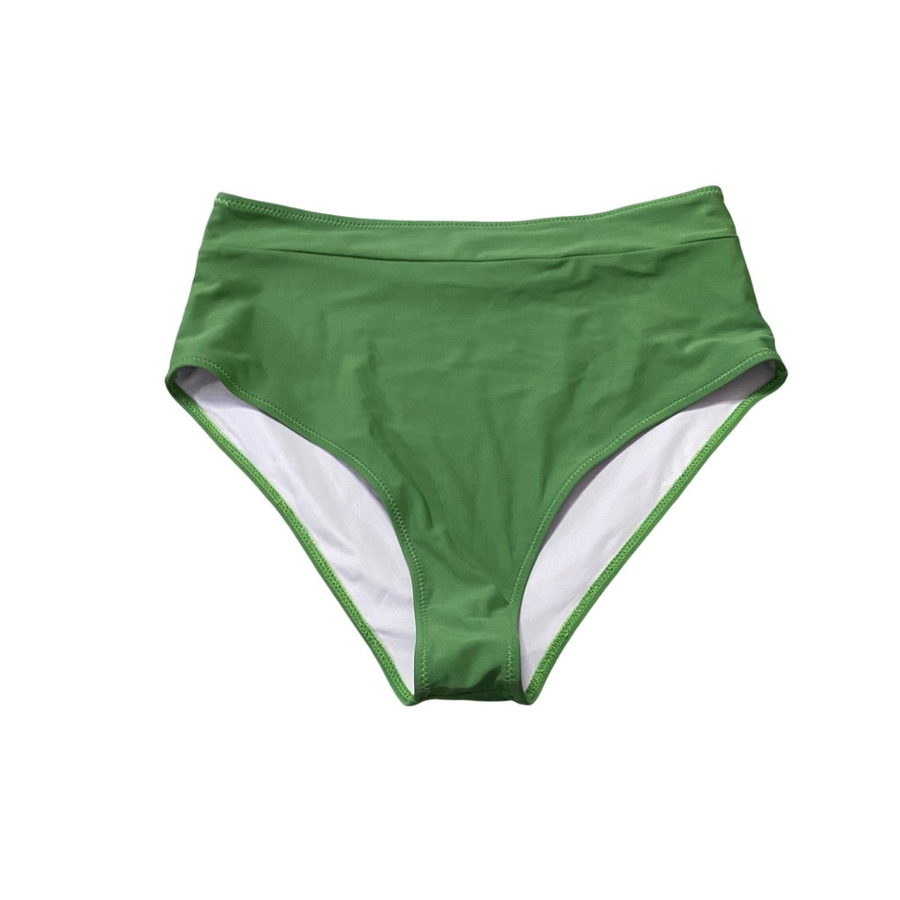 Cupshe Green High-Waist Bikini Bottom